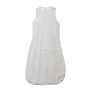 Toy: Nature Baby Cotton Sleeping Bag - Grey Marl Stripe