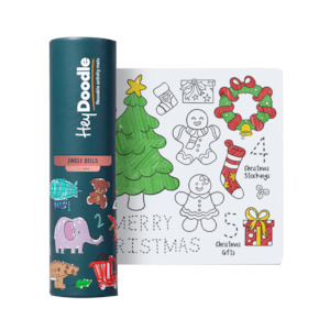 Hey Doodle Reusable Marker Mini Playmat - Jingle Bells