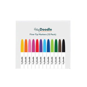 Hey Doodle 12 Pen Set - Fine Tip