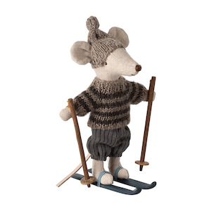 Toy: Maileg Winter Mouse Big Brother Ski Set 2024