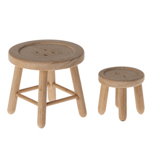 Maileg Table & Stool Set - Mouse