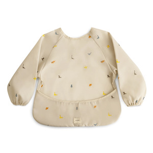 Toy: Mushie Long Sleeve Bib - Dinosaurs