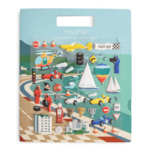 Mushie Reusable Stickers - Race Car