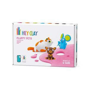 Toy: Hey Clay Fluffy Pets - Persian Cat, Mouse & Chihuahua