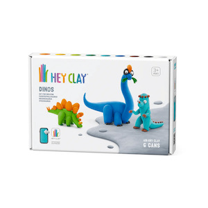 Hey Clay Dinos Medium Pack - Stegosaurus, Pachycephalosaurus, Brachiosaurus