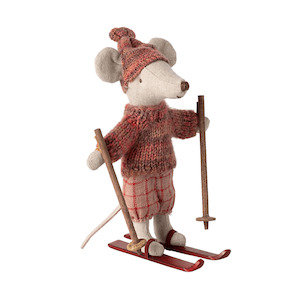 Toy: Maileg Winter Mouse Big Sister Ski Set 2024