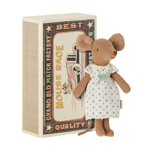 Maileg Big Sister Mouse in Box - Brown