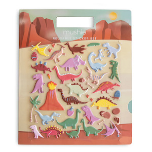 Toy: Mushie Reusable Stickers - Dinosaur