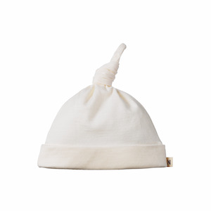 Toy: Nature Baby Merino Knotted Beanie - Natural