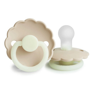 Frigg Pacifier - Silicone - Daisy Night Cream