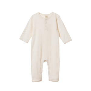 Toy: Nature Baby Pointelle Henley Pyjama Suit - Natural