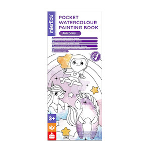 Pocket Water Colour Painting Book - Unicorns