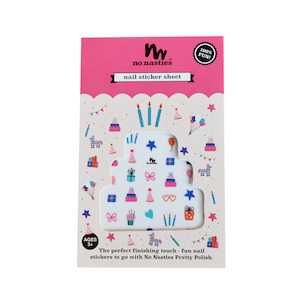 No Nasties Nail Sticker Sheet - Birthday