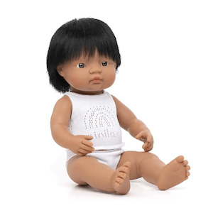 Miniland Doll Anatomically Correct Baby - Hispanic Boy 38cm