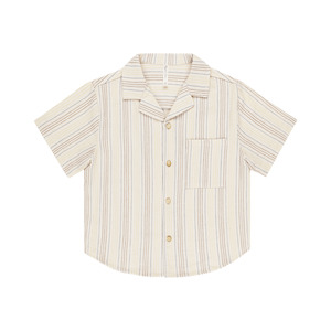 Rylee + Cru Lapel Collar Shirt - Summer Stripe