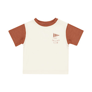 Rylee + Cru Contrast Short Sleeve Tee - Sailing Club