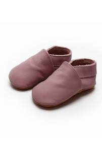 Clothing: Soft Sole Leather Shoes - Blush