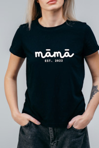 Clothing: Personalised MAMA T-shirt - Black