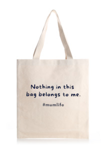 Clothing: #MUMLIFE Reusable Cotton Tote Bag