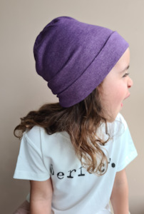 Clothing: Cotton Beanie - Purple