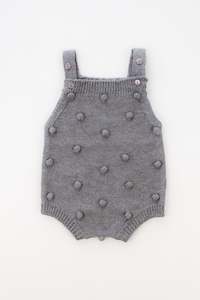 Coco Romper - Charcoal