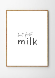 Clothing: Milk - Nursery Printable Art