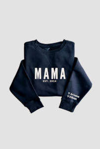 Clothing: Personalised MAMA Sweatshirt - BLACK