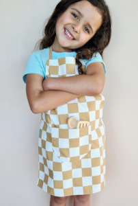 Clothing: Personalised Kids Apron - Caramel