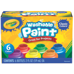 Crayola Washable Kids Paint Pots 6pack