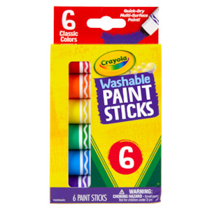 Crayola Washable Paint Sticks 6 pack