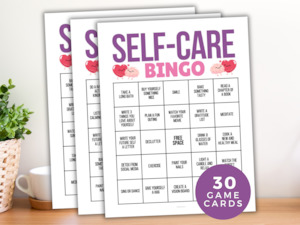 Self Care Bingo 30 Cards