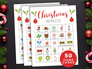 Products: Christmas Bingo Game