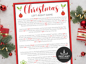 Christmas Left Right Game