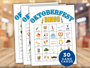 Oktoberfest Bingo 30 Cards