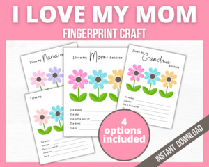 Mothers Day: Mothers Day Fingerprint Art