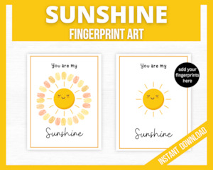 Sunshine Fingerprint Craft