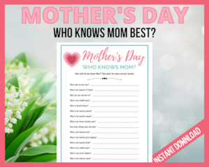 Mothers Day: Who Knows Mom Best?