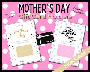 Mother's Day Gift Card Holder - Spots