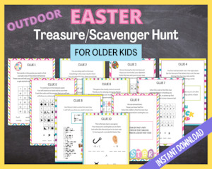 Teen Outdoor Easter Treasure Hunt