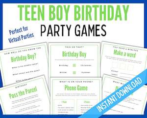 Teen Birthday Party Games - Boy