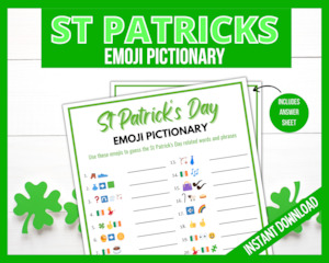 St Patricks Emoji Pictionary