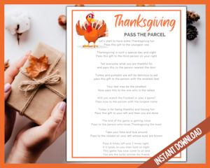 Thanksgiving: Thanksgiving Pass the Parcel