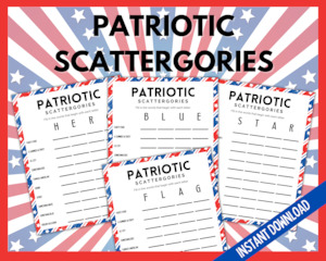 Patriotic Scattergories