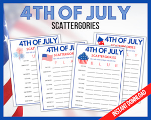 4th July Scattergories