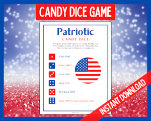 Patriotic Candy Dice Game