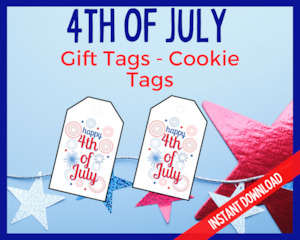 4th July: 4th July Gift Tags / Cookie Tags