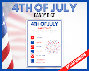 4th of July Candy Dice Game