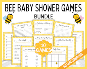 Bee Baby Shower Games