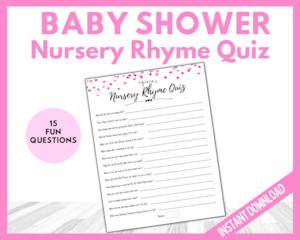 Nursery Rhyme Trivia - Pink