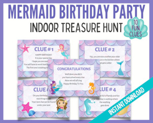 Mermaid Themed Treasure Hunt